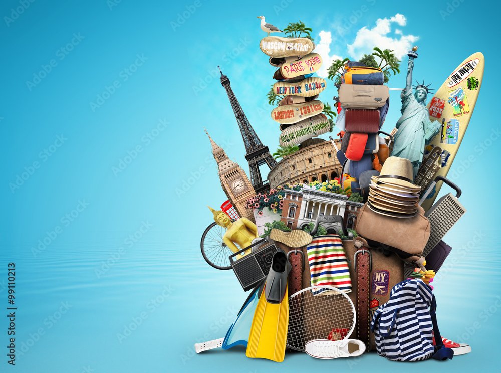 Luggage, goods for holidays, leisure and travel
